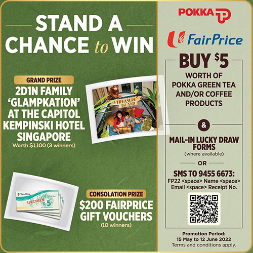 Pokka – Stand a chance to win 2D1N Family