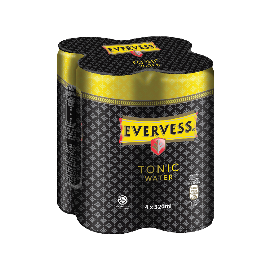 Evervess Tonic Water Can 320ml 4s