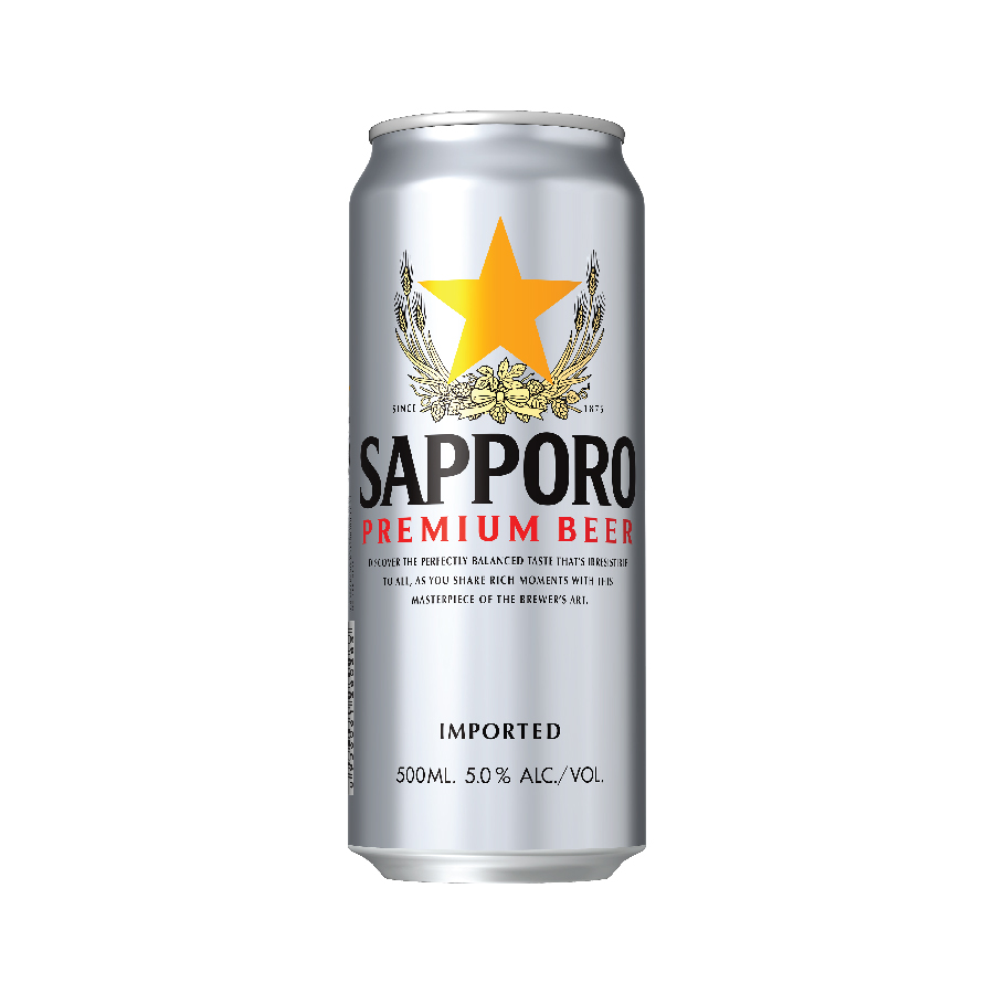 Sapporo 500ml Can