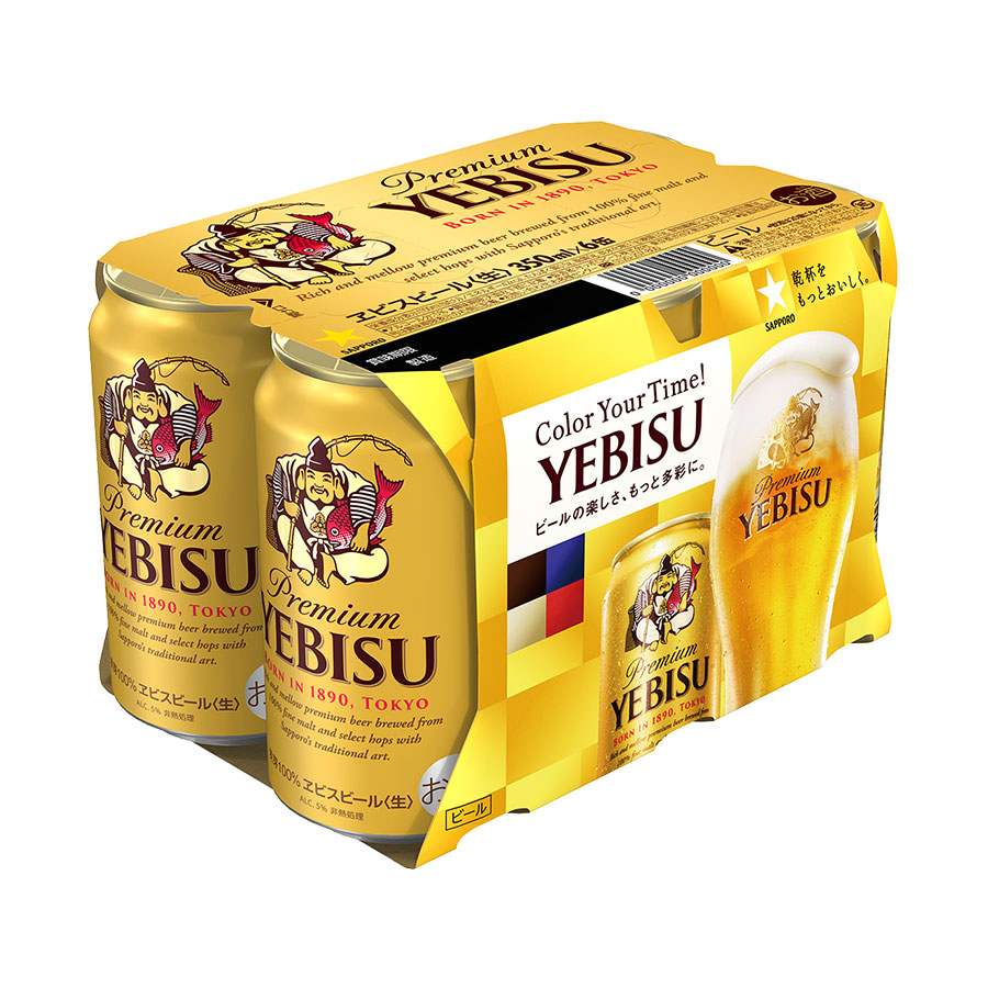 Yebisu 350ml 6s